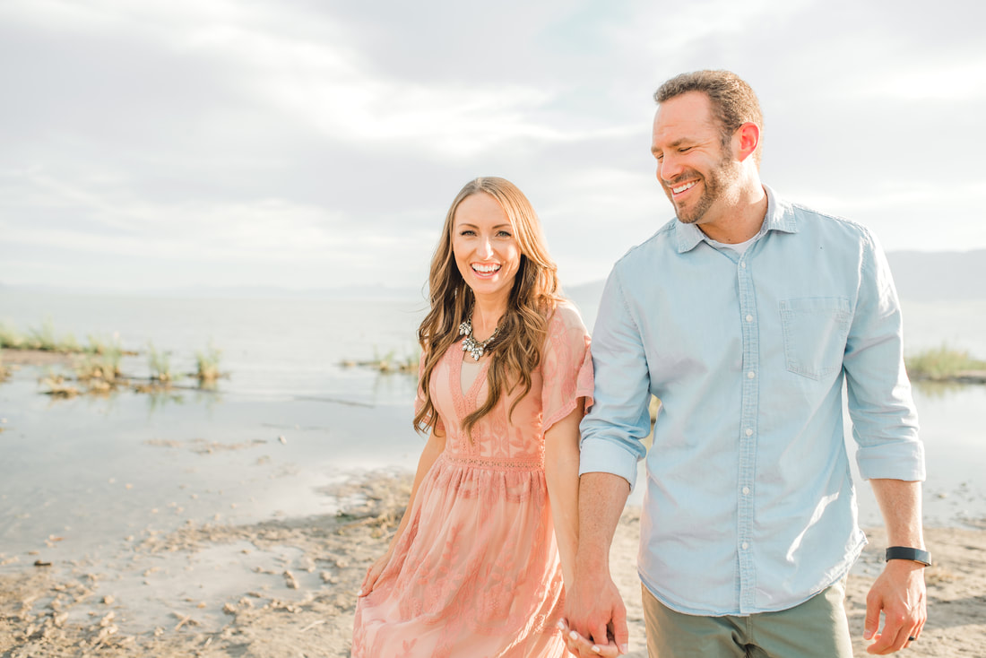 Husband and wife at Utah beach
