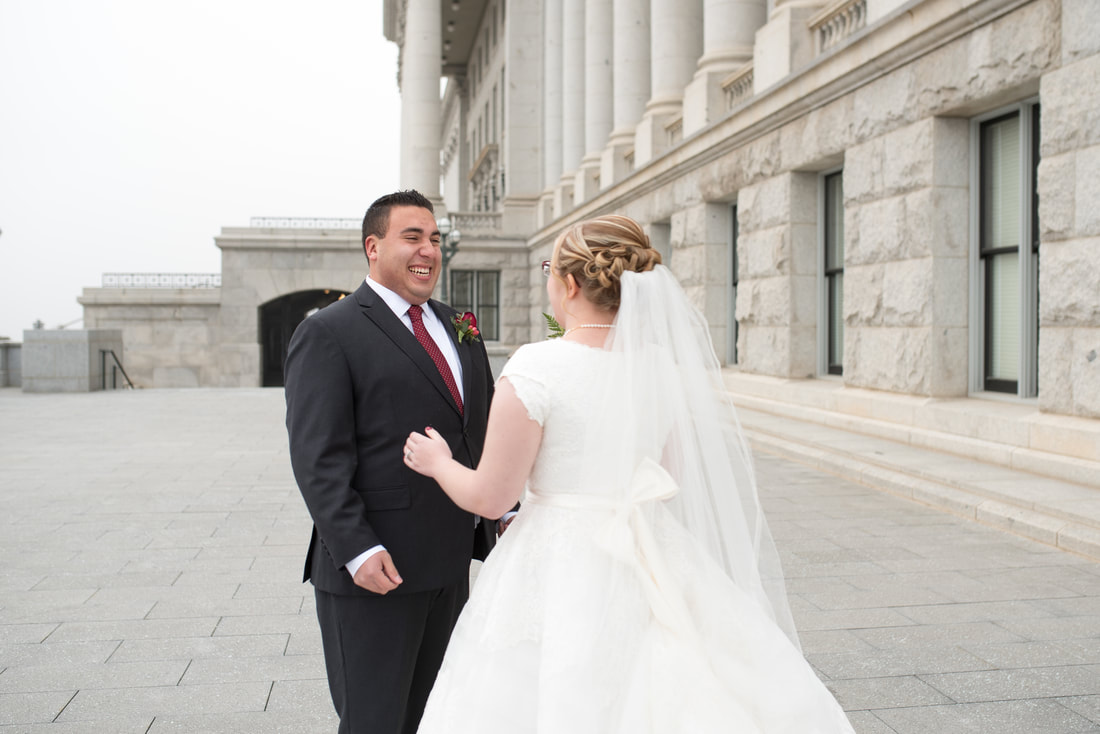 Bridals at Utah State Capitol in Salt Lake City by Flying Gull Photography