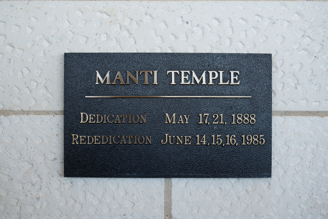 manti utah lds temple plaque